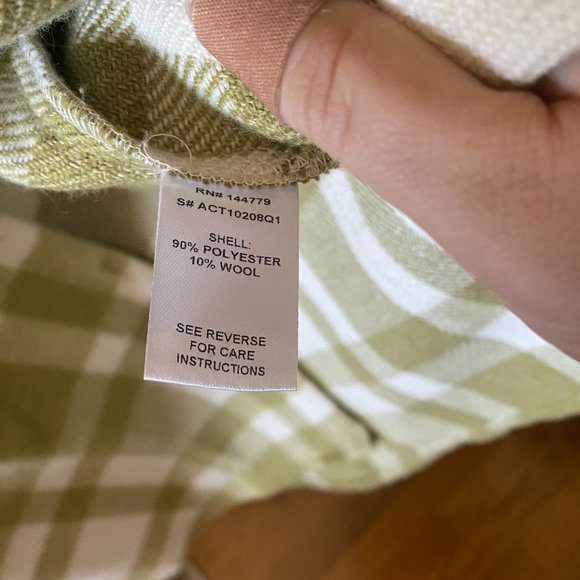 12th Tribe Green Plaid Shacket - Picture 9 of 9